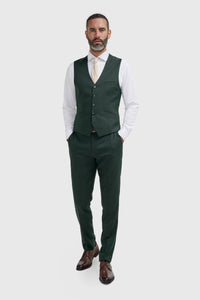 Malibu - Costume 3 pièces vert forêt pour homme