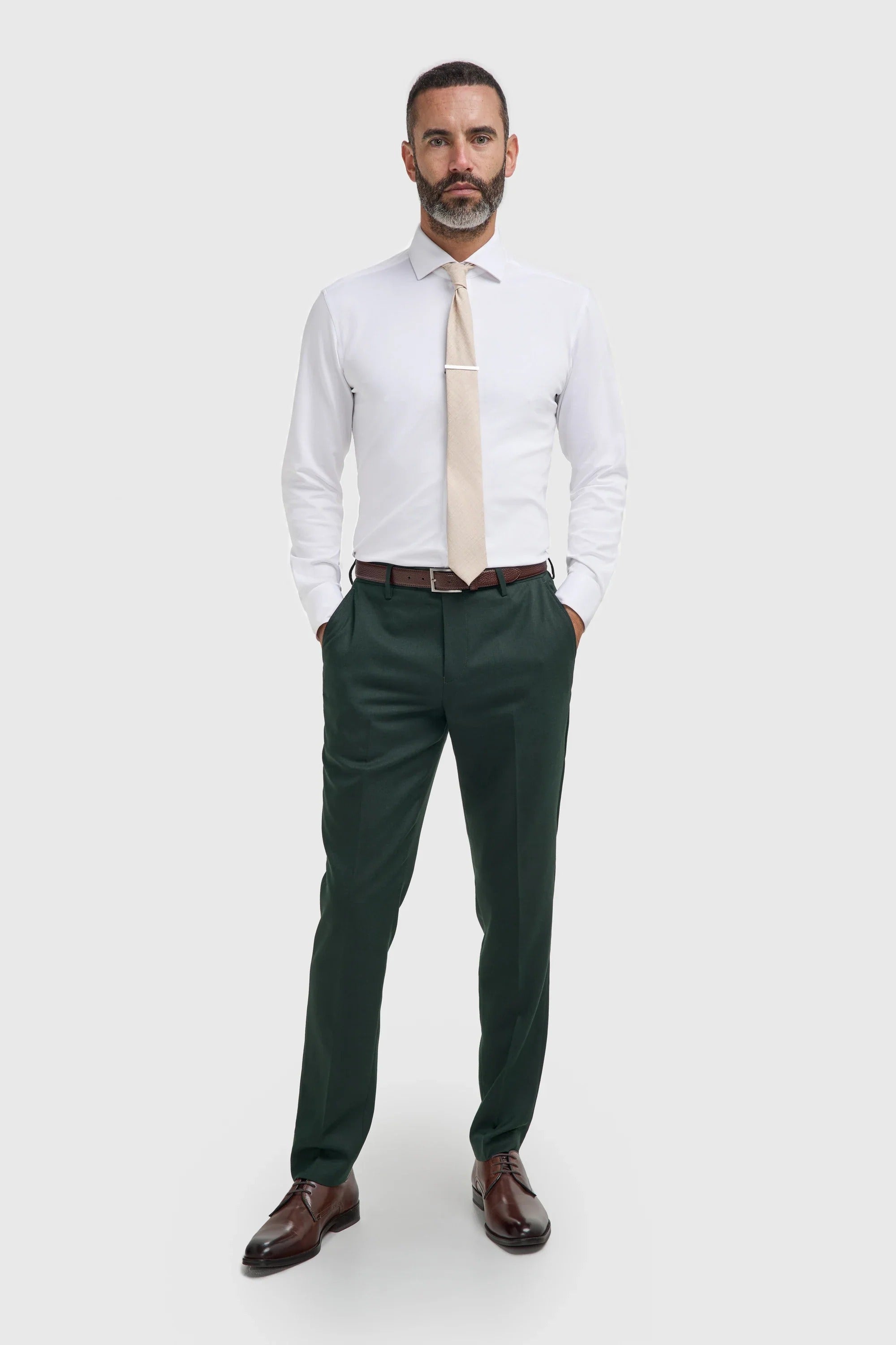 Malibu - Costume 3 pièces vert forêt pour homme