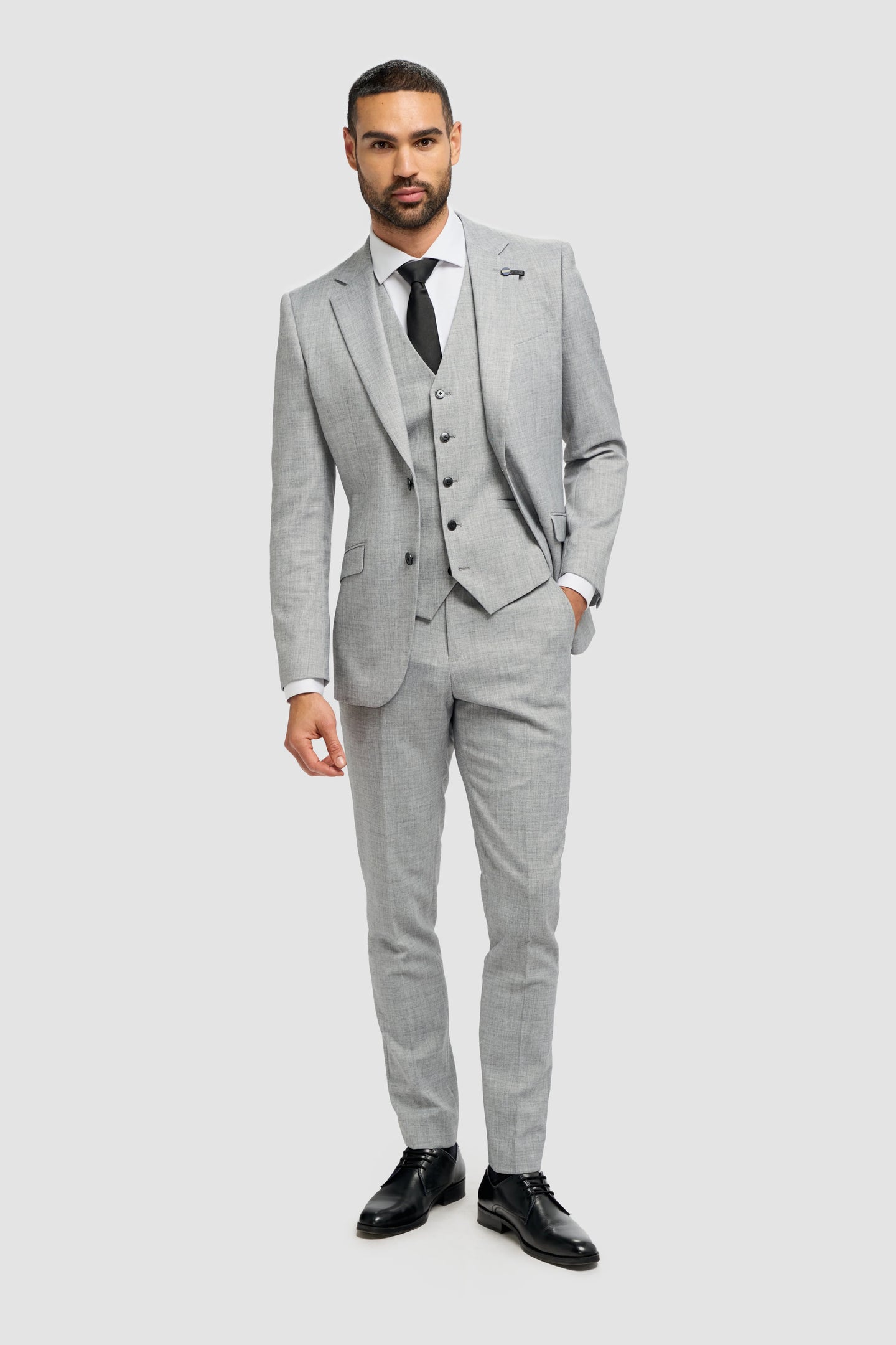 Malibu - Blazer gris pour homme, coupe ajustée