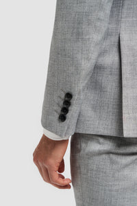 Malibu - Blazer gris pour homme, coupe ajustée