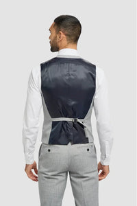 Gilet Malibu pour homme, gris, coupe ajustée