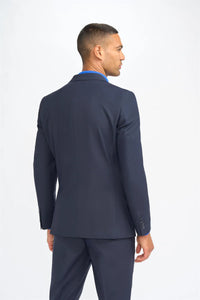 Malibu - Blazer bleu marine pour homme, coupe ajustée