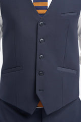 Gilet de costume bleu marine pour homme Malibu