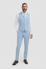 Gilet bleu ciel pour homme Malibu
