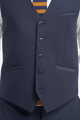 Malibu - Men's Navy 3 Piece Tailored Fit Suit