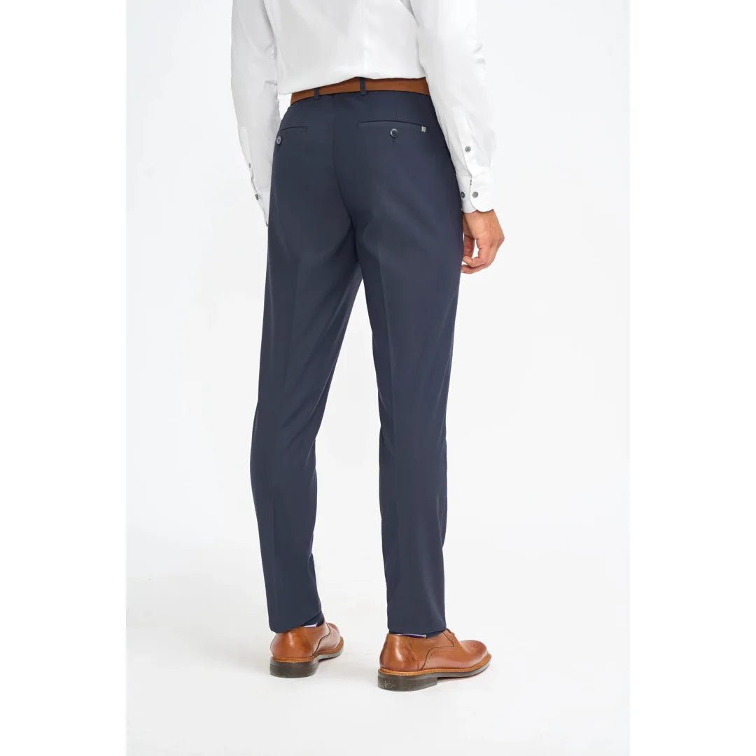 Pantalon habillé bleu marine pour homme Malibu