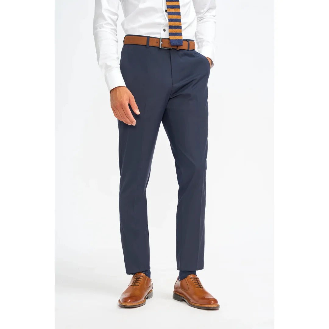 Pantalon habillé bleu marine pour homme Malibu