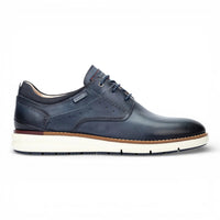 Manacor - Baskets montantes en cuir bleu pour homme