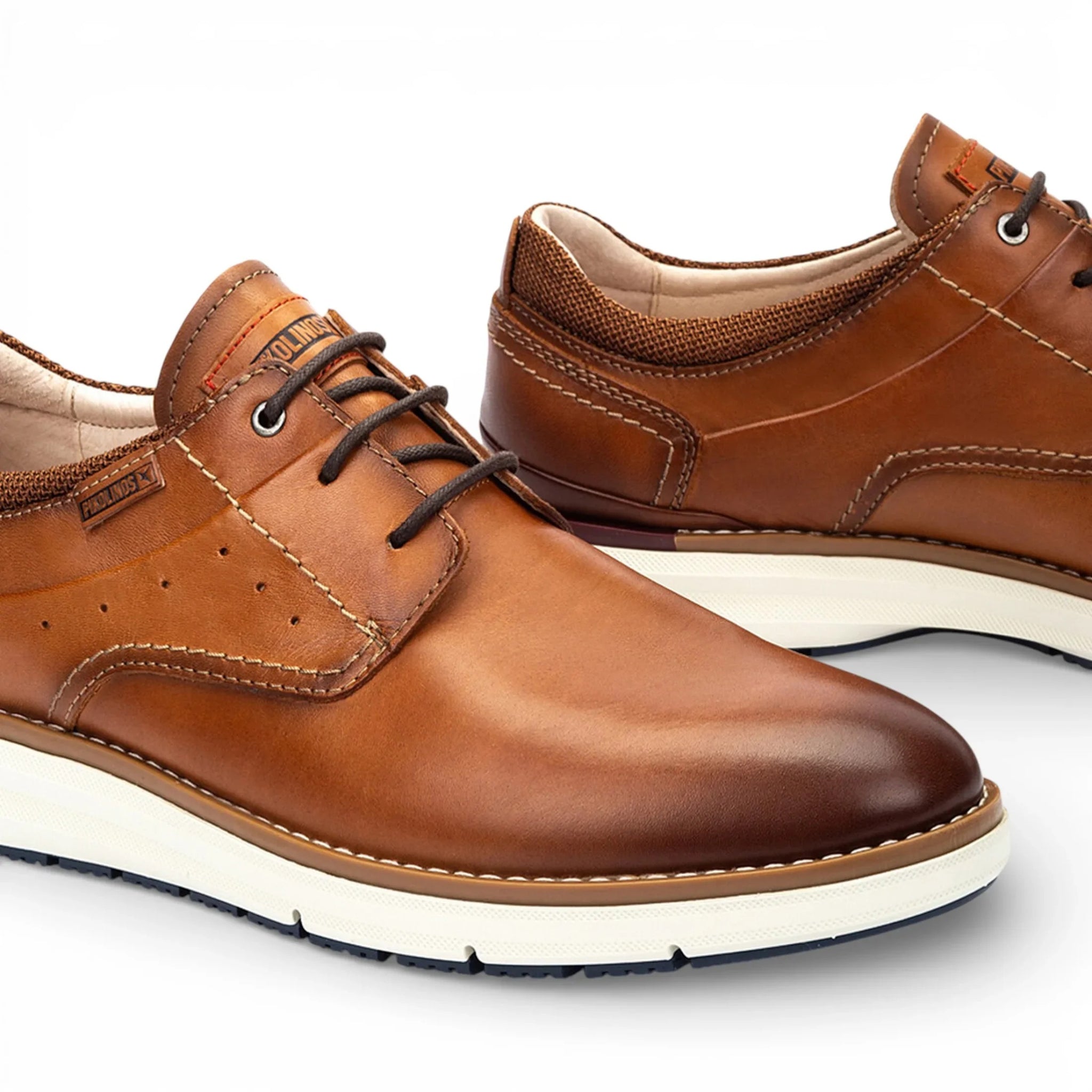 Manacor - Baskets montantes en cuir marron pour homme
