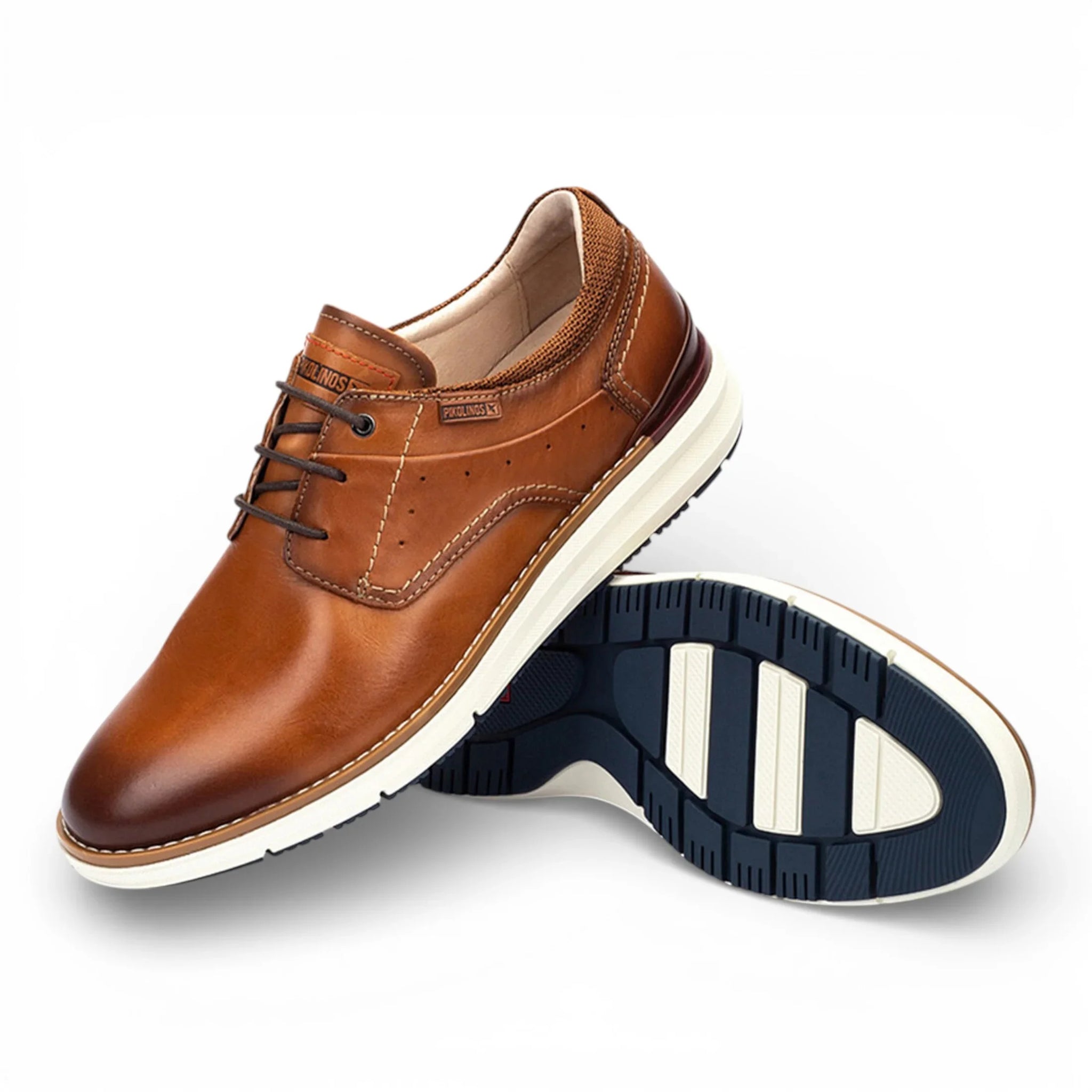 Manacor - Baskets montantes en cuir marron pour homme