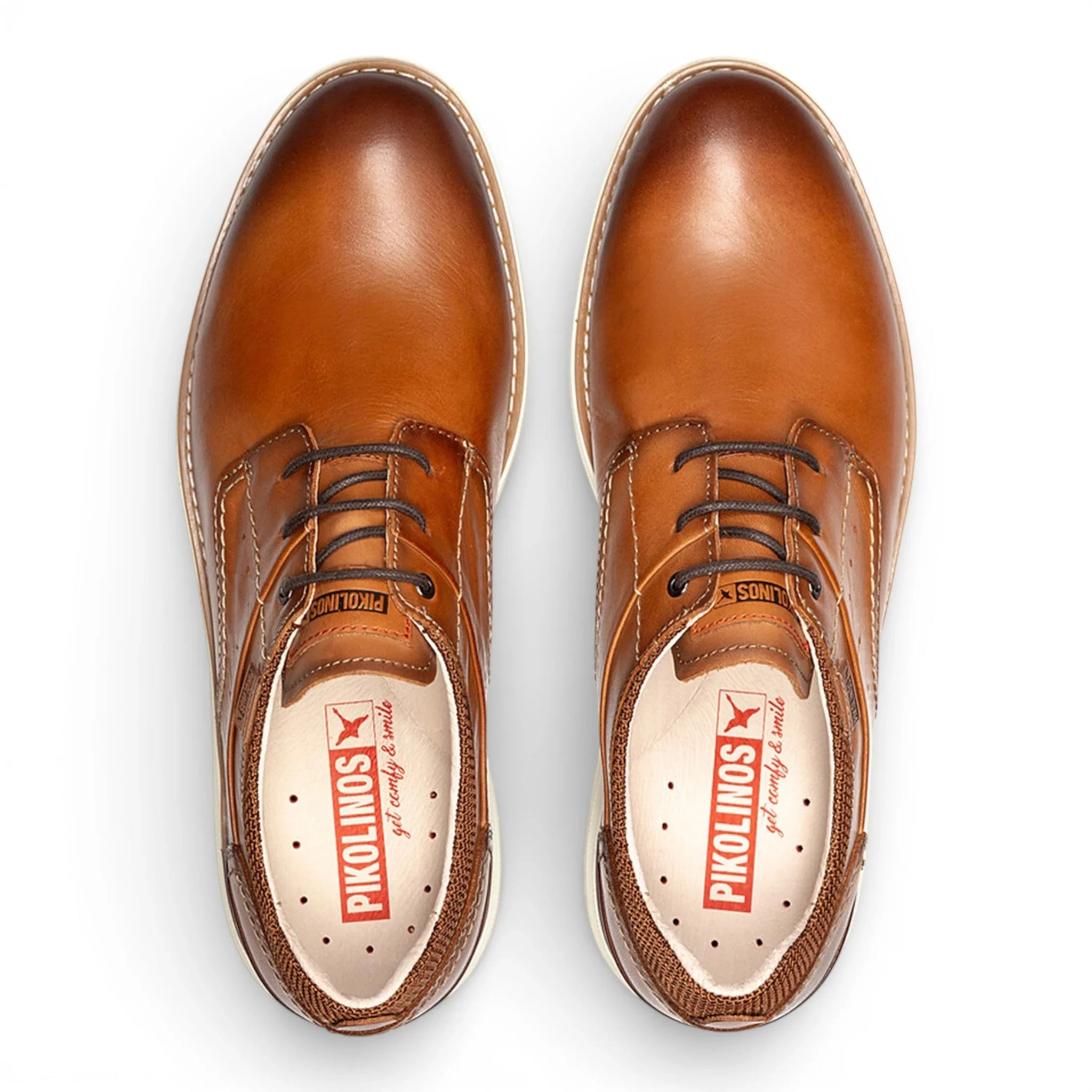 Manacor - Baskets montantes en cuir marron pour homme