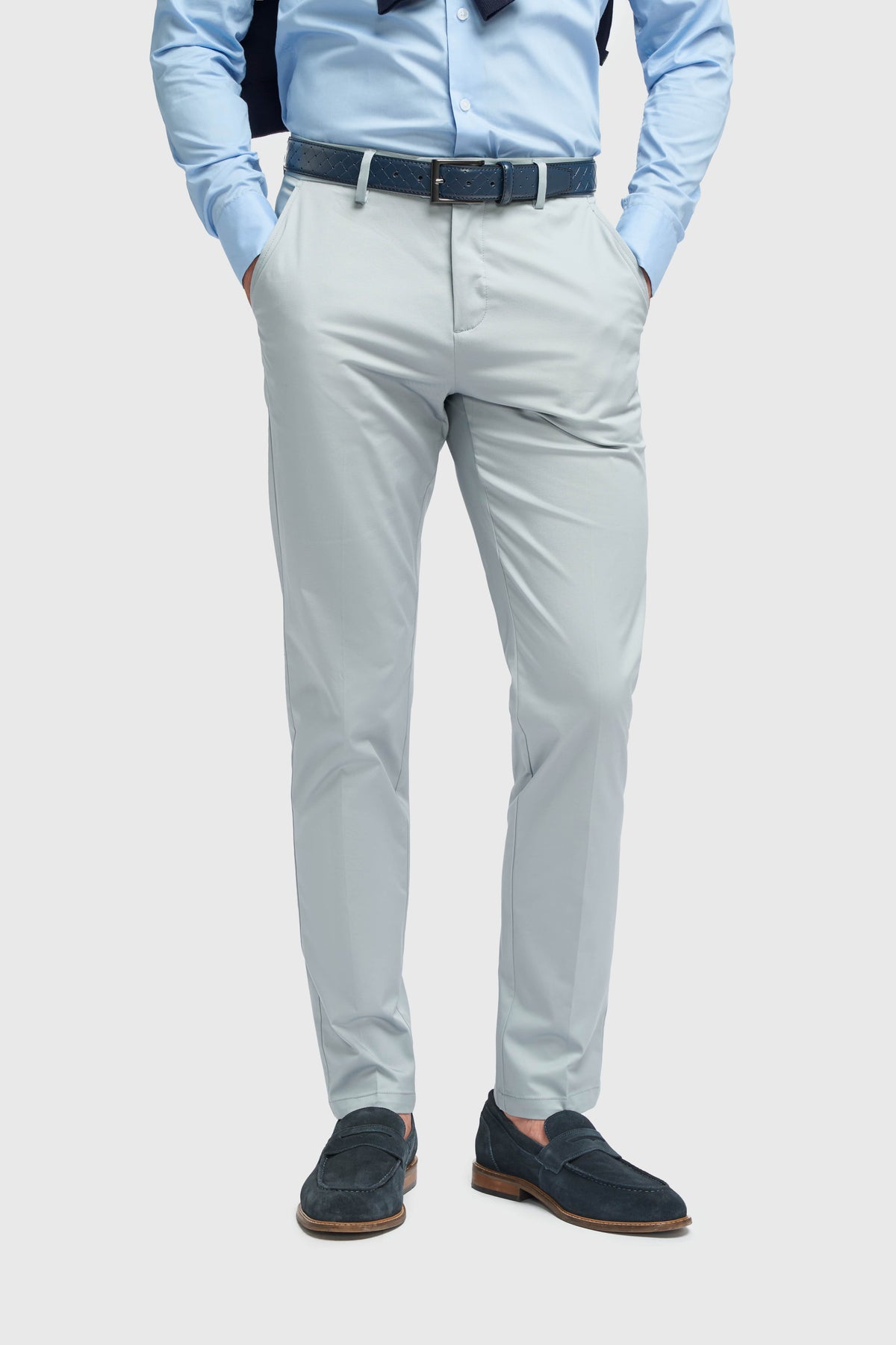 Pantalon d'été bleu clair pour homme Mario