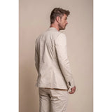 Mario - Men's Summer Beige Slim Fit Blazer