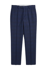 Pantalon à carreaux bleu marine Mark pour homme