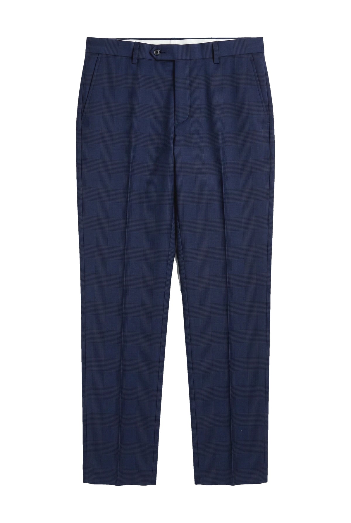 Pantalon à carreaux bleu marine Mark pour homme