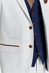 Costume Mark Stone avec gilet bleu marine Mayfair contrastant