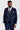 Costume Mayfair bleu marine texturé avec gilet en tweed contrastant Harris bleu marine