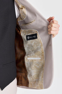 Costume Mayfair Stone texturé avec gilet noir contrastant