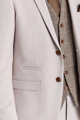 Costume Mayfair Stone texturé avec gilet en tweed Harris Brown