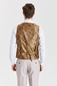Costume Mayfair Stone texturé avec gilet en tweed Harris Brown
