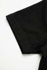 T-shirt noir classique pour homme en mélange de coton