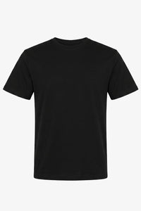 T-shirt noir classique pour homme en mélange de coton