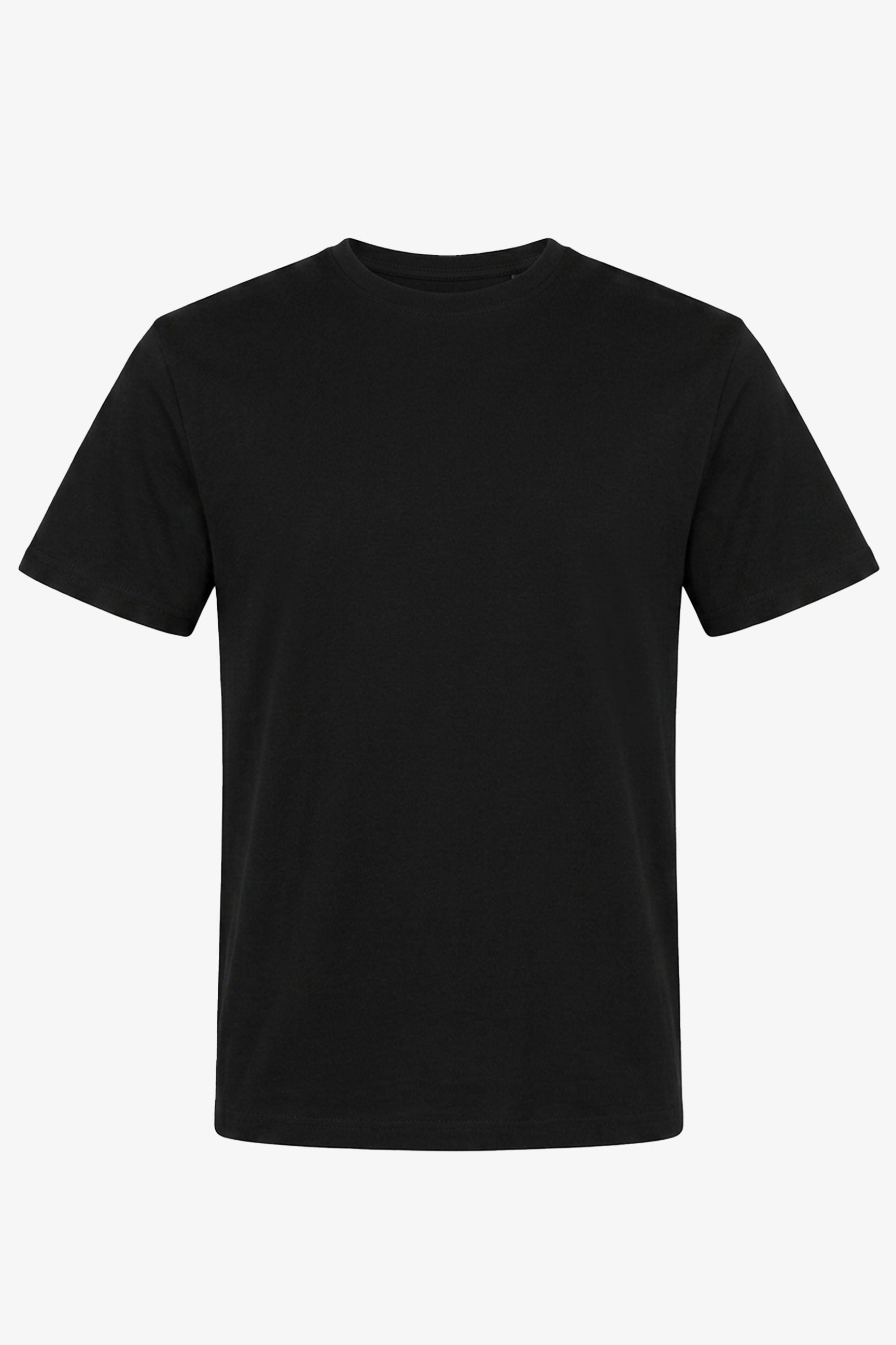T-shirt noir classique pour homme en mélange de coton