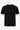 T-shirt noir classique en maille pour homme, manches courtes, col rond