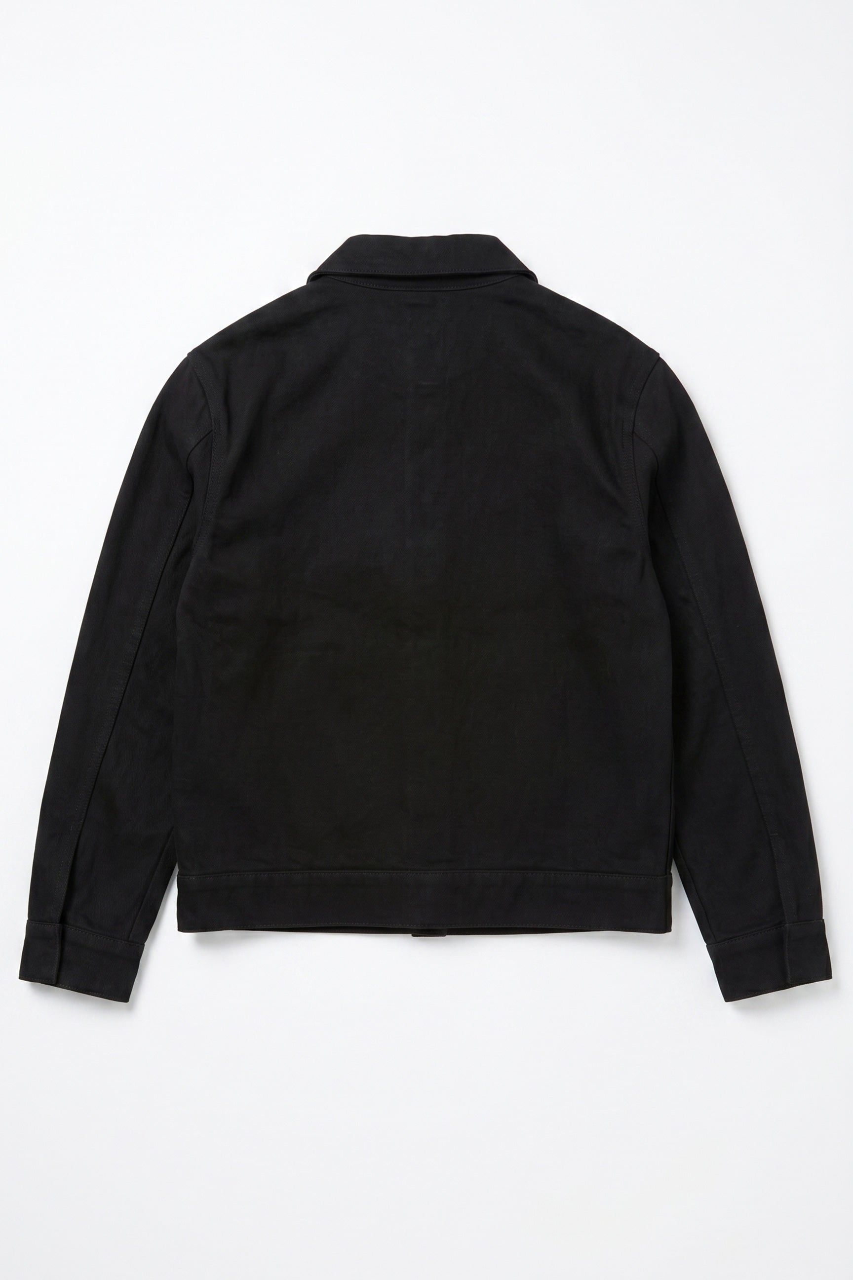 Veste en sergé de coton noir pour homme - Surchemise camionneur
