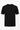 T-shirt noir en maille pour homme, coupe classique, col rond, manches courtes