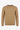 Pull en maille à col rond marron camel pour homme, coupe classique