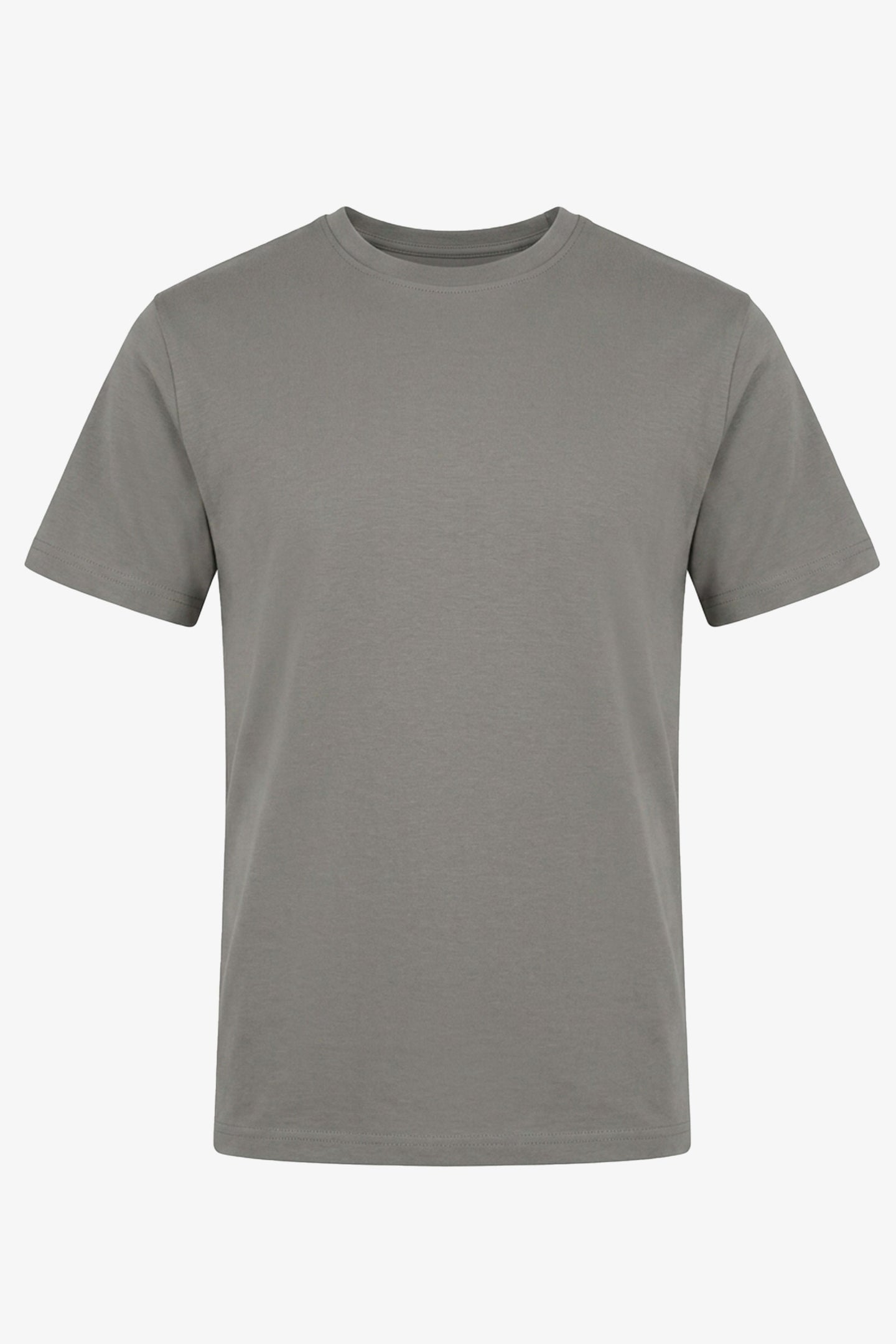 T-shirt classique pour homme en mélange de coton anthracite