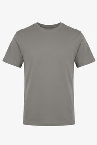 T-shirt classique pour homme en mélange de coton anthracite