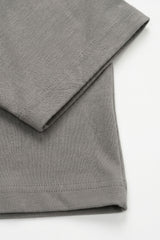 T-shirt classique pour homme en mélange de coton anthracite