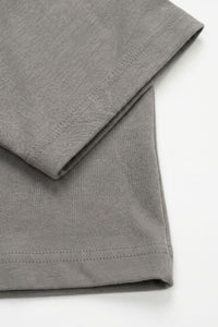 T-shirt classique pour homme en mélange de coton anthracite