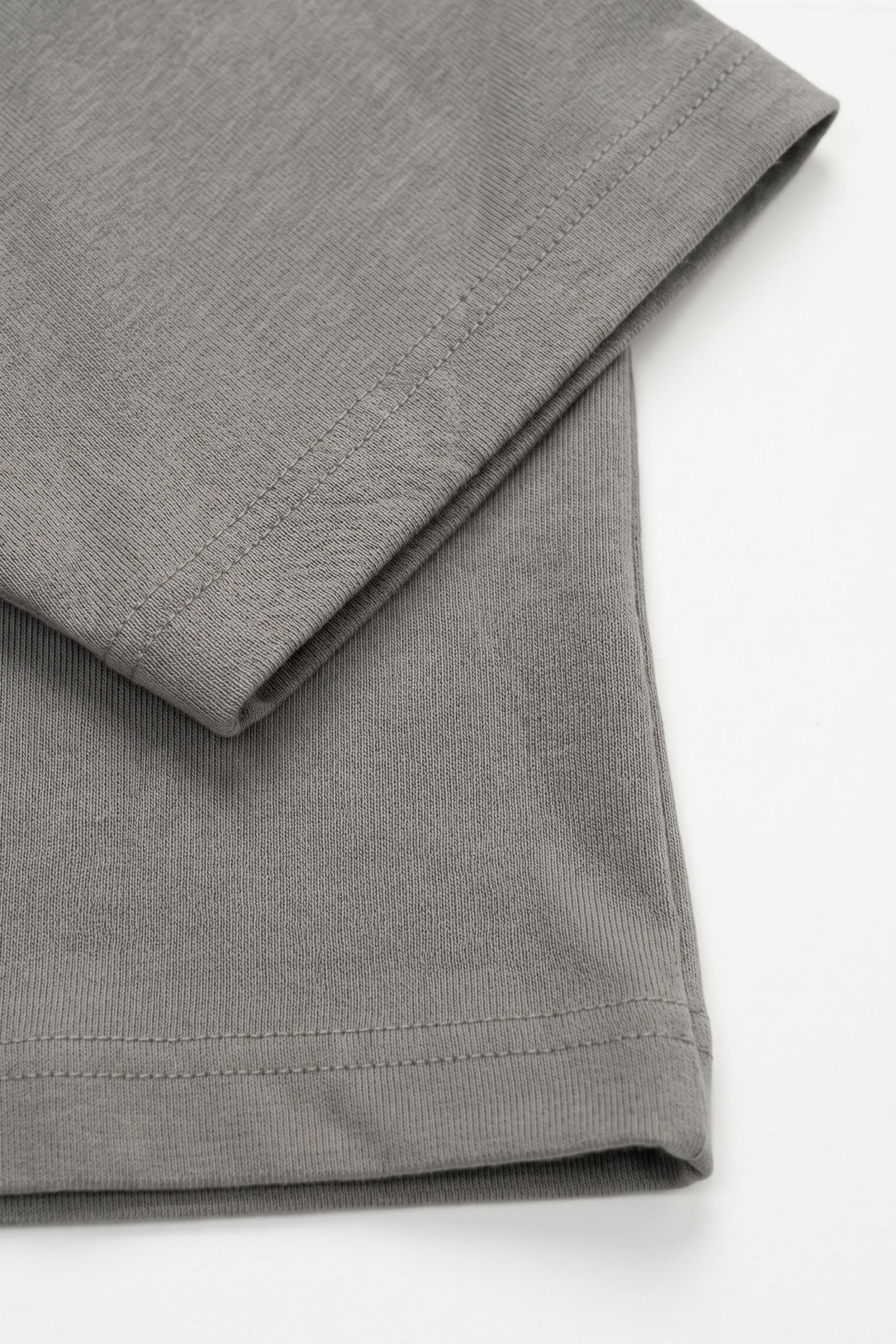T-shirt classique pour homme en mélange de coton anthracite