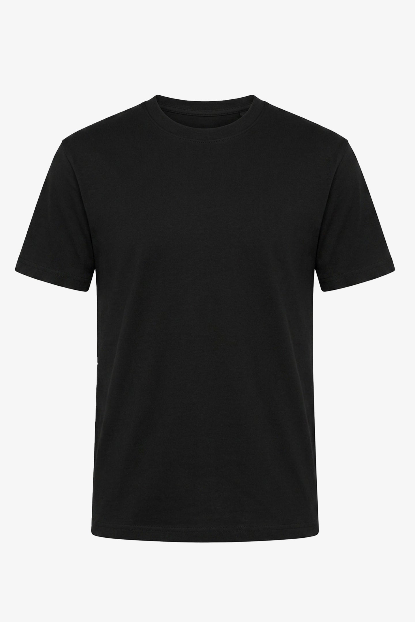 T-shirt classique en coton noir pour homme