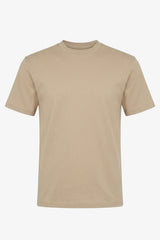 T-shirt classique en coton marron pour homme