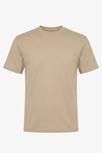 T-shirt classique en coton marron pour homme