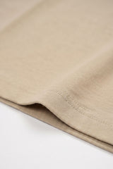 T-shirt classique en coton marron pour homme
