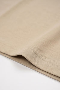 T-shirt classique en coton marron pour homme