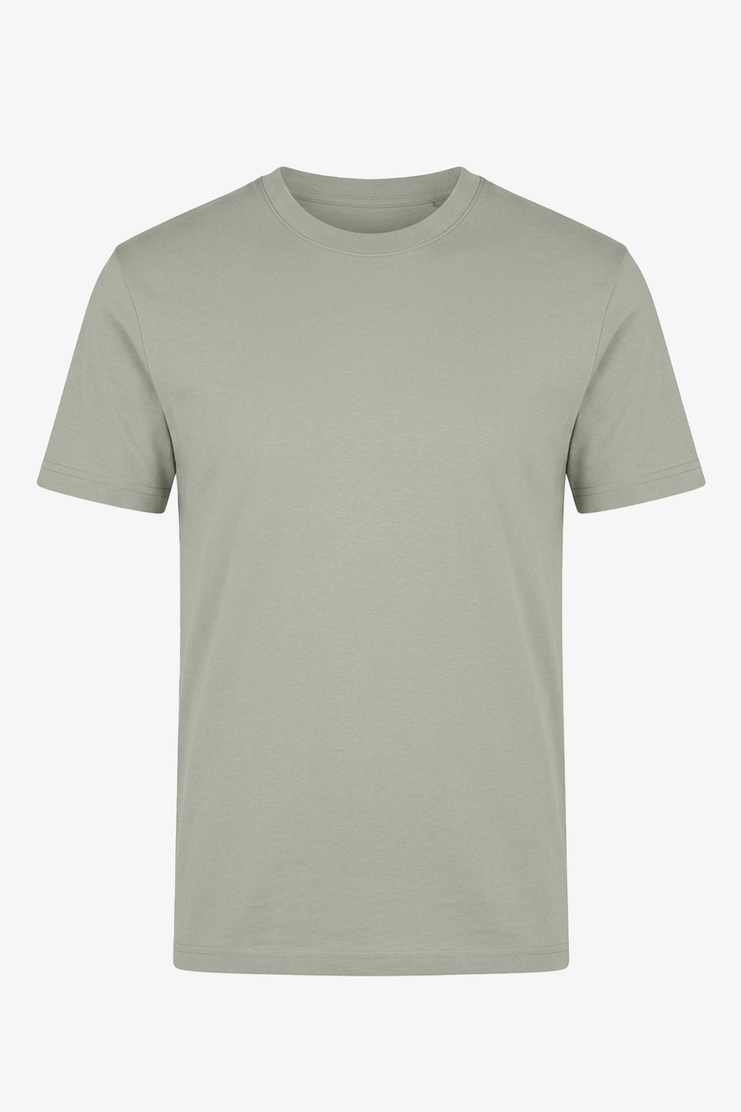 T-shirt classique en coton gris pour homme
