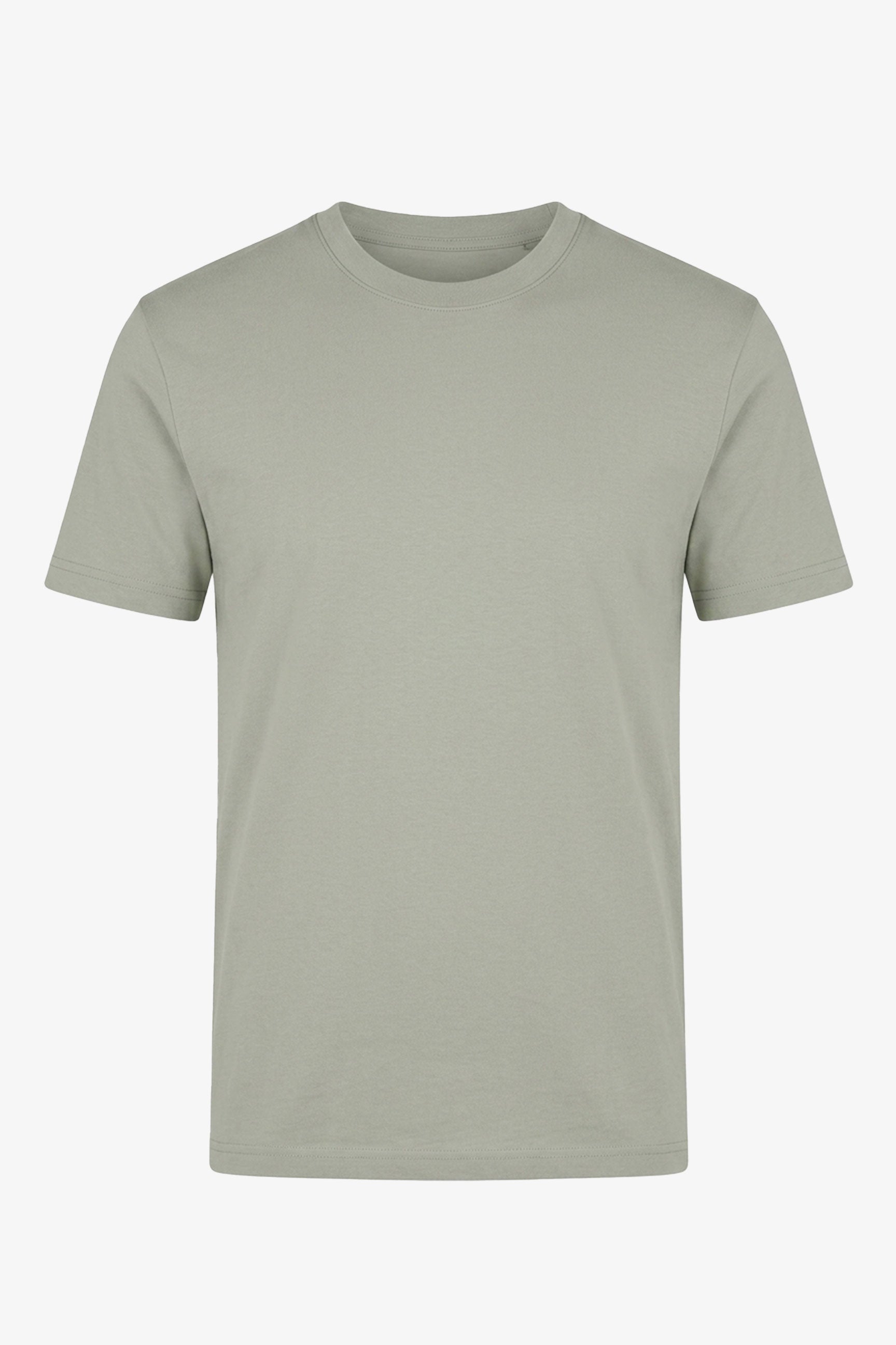 T-shirt classique en coton gris pour homme
