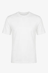 T-shirt classique en coton blanc cassé pour homme