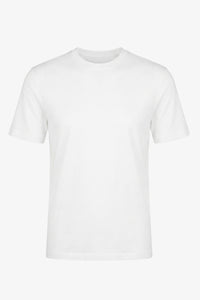 T-shirt classique en coton blanc cassé pour homme