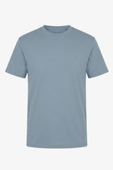 T-shirt classique en coton bleu ciel pour homme