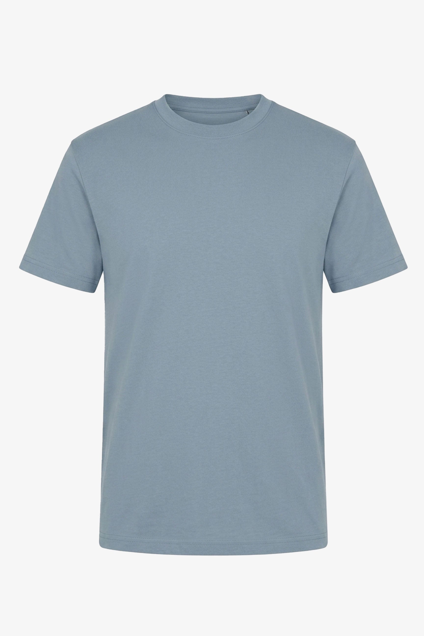 T-shirt classique en coton bleu ciel pour homme