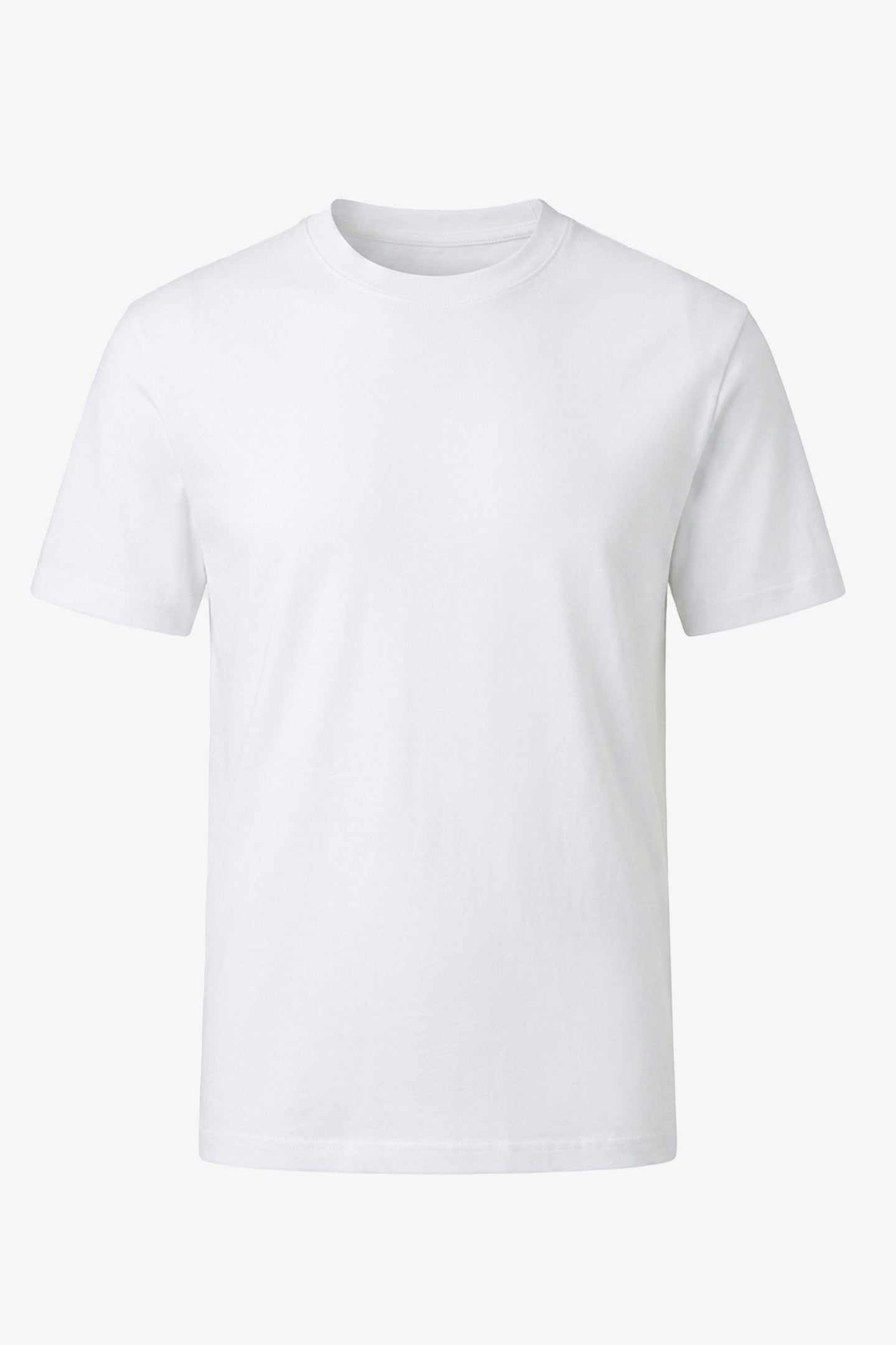 T-shirt classique en coton blanc pour homme
