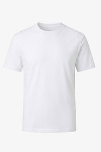 T-shirt classique en coton blanc pour homme