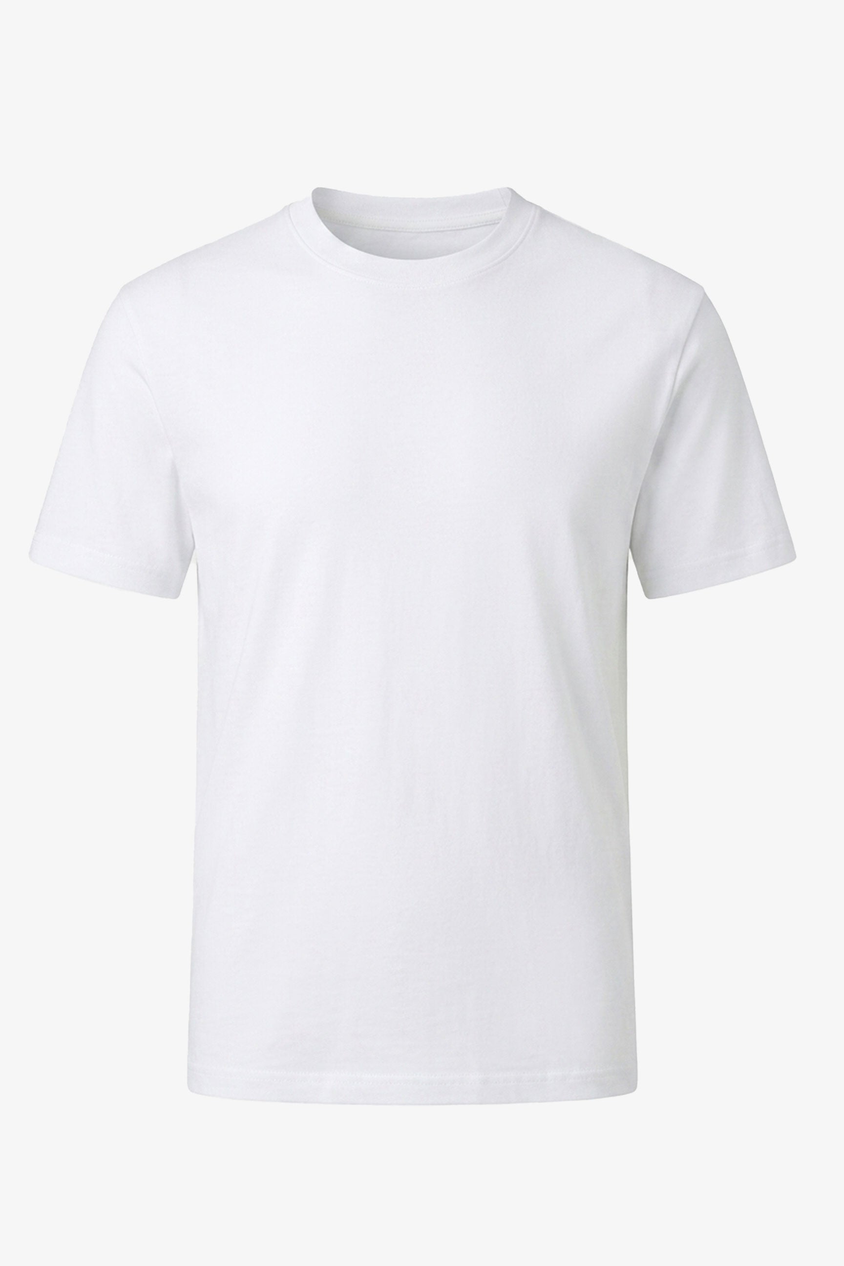 T-shirt classique en coton blanc pour homme